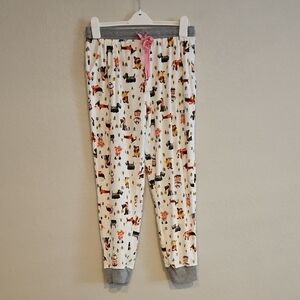 Cuddl Duds | Women's Holiday Puppies Loungewear Jogger Pajama Bottoms Sz M
